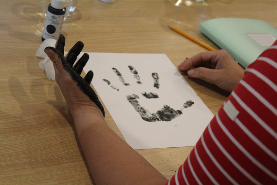 Fantasy Hand prints at Brampton Museum