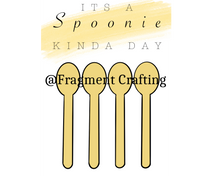 Load image into Gallery viewer, A print of digital artwork of 4 spoons with the title It&#39;s a spoonie kinda day.
